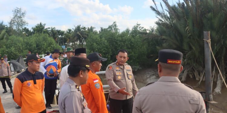 Polres Tanjabbar Selidiki Kecelakaan Kerja Jembatan Penyebrangan Sungai Landak