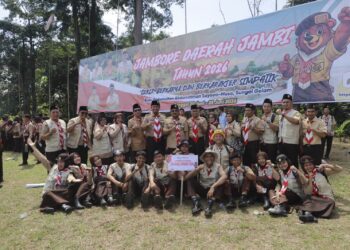 Pramuka Tanjab Barat Siap Ukir Prestasi di Jamda Jambi 2026, Bupati Anwar Sadat Beri Semangat
