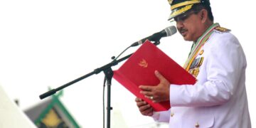 Bupati Anwar Sadat Pimpin Upacara HUT ke-81 RI
