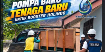 Perumda Tirta Raja Lakukan Peremajaan Pompa Booster Holindo untuk Tingkatkan Layanan