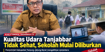 Kualitas Udara Tanjabbar Sangat Tidak Sehat, Sekolah Mulai Daring