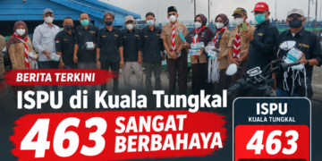ISPU Kuala Tungkal Tembus 463, Kategori Sangat Berbahaya !! SMSI dan Dinkes Bagikan Masker di Pelabuhan